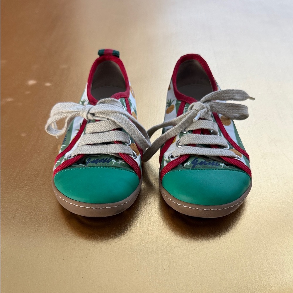 Gucci Kids Sneakers in Red and Green